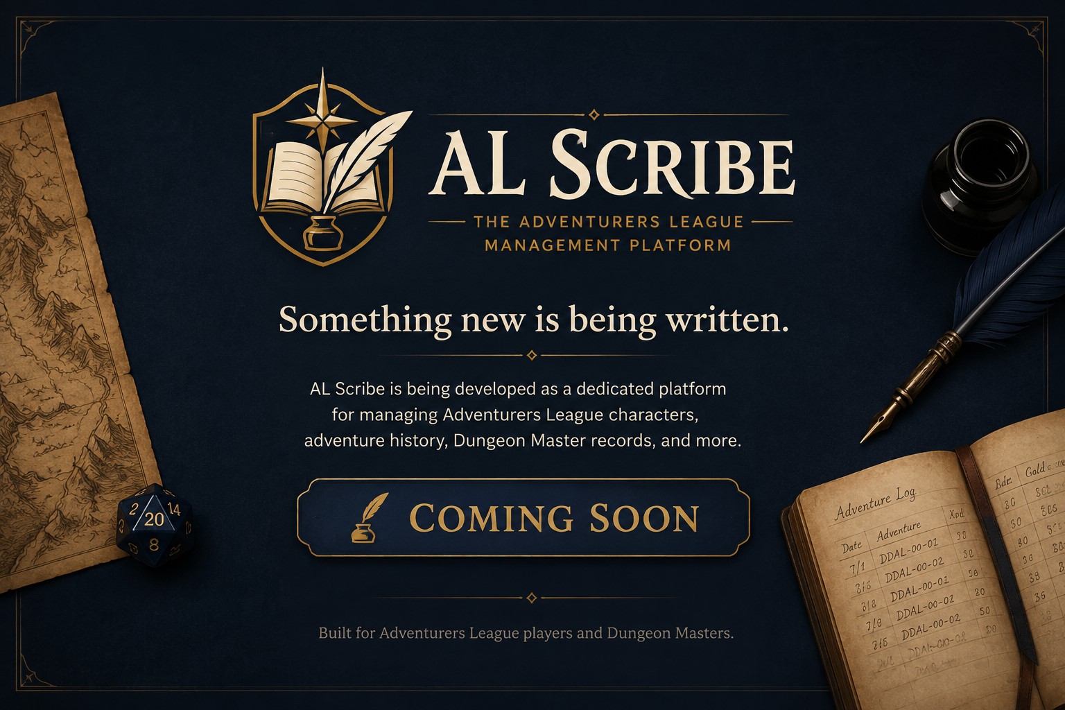 AL Scribe - The Adventurers League Management Platform